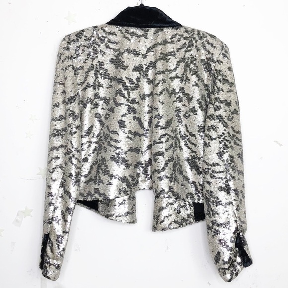 FREE People Tiger  sequin and velvet jacket - Picture 3 of 11